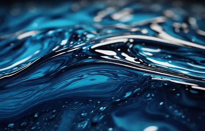 Sleek Blue Liquid Background with Lines Texture Image